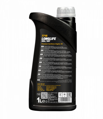 ◆Audi LLS Engine Oil 5W-30 504 00　3本◆ Mannol 6L Fully Synthetic Engine Oil Longlife 3 5w30 LL-04