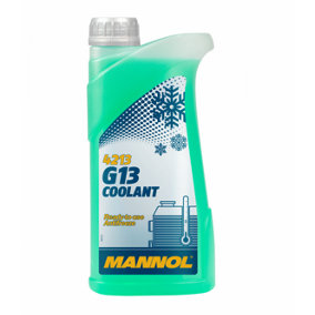 MANNOL G13 Coolant Ready To Use Antifreeze Fluid Green SAE J1034 1L Bottle