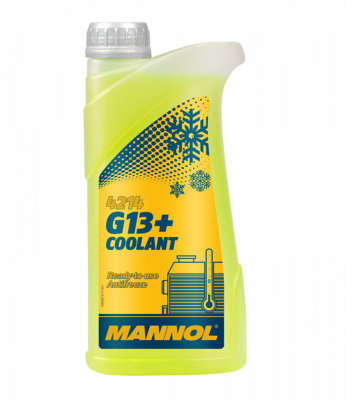 MANNOL G13+ Yellow Antifreeze Coolant Ready For Use German High Spec 1L