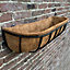 Manor Garden Black Metal Wall Basket Manger Trough Planter (75cm)