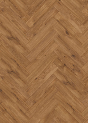 Manor Herringbone Water Resistant Laminate by Remland (Oak Dark Natural, Pack of 10)