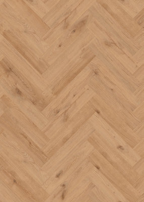 Manor Herringbone Water Resistant Laminate by Remland (Oak Light Natural, Pack of 10)