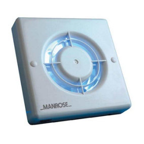 Manrose 100mm 4inch 12V Automatic Low Voltage Extractor Fan Humidity Control