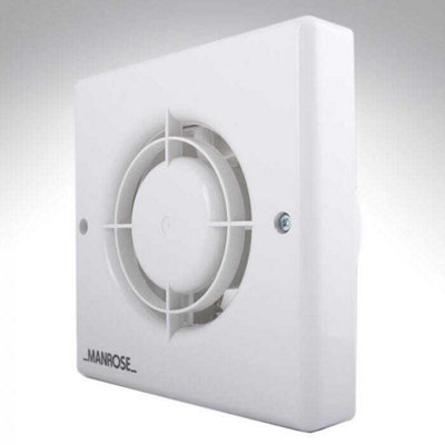 Manrose 4 Inch 100mm Bathroom Extractor Fan with Timer, 100mm Axial ...
