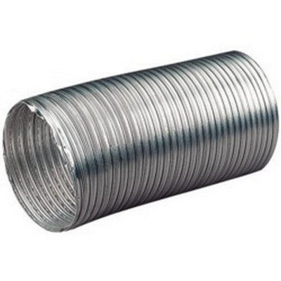 Manrose Aluminium Round Ducting Silver (1500mm x 100mm)