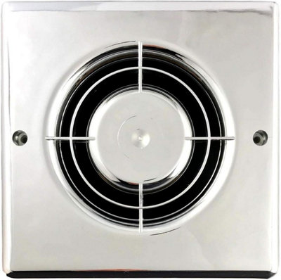 Manrose Chrome Extractor Fan Cover Plastic Front Grille for XF100 Range