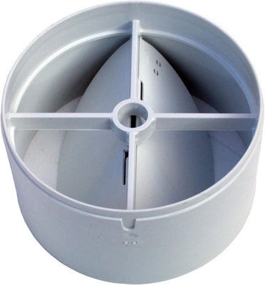 Manrose In Line Backdraught Shutter 100mm/4Inch Extractor Fan Draught Shutter - 3