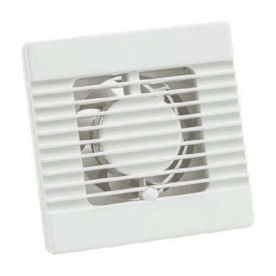 Manrose Intervent 4inch Extractor Fan Timer Model - White - NVF100T