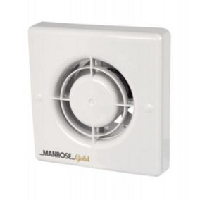 Manrose MG100T 12W Gold Axial Bathroom Extractor Fan with Timer