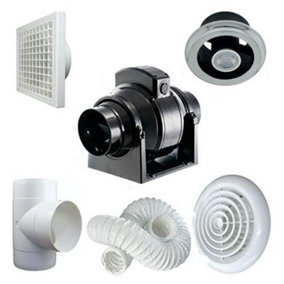 Manrose PROCFTSLKCLED MF100T Professional Shower Extractor Fan Light Kit (Timer Model)