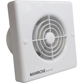 Manrose QF100S 4.8W Quiet Axial Bathroom Extractor Fan