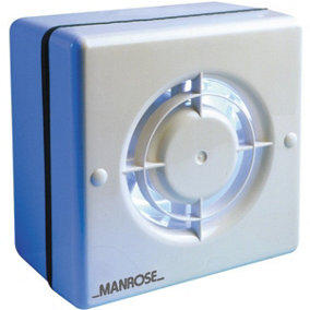 Manrose WF100P 100mm Axial Extractor Window Fan with Pullcord