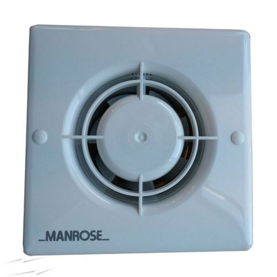 Manrose XF100LV 100MM / 4" Extractor Bathroom Fan DIY at B&Q