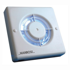 Manrose XF100T 100mm Bathroom Extractor Fan with Timer