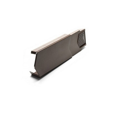 Manthorpe Dry Verge Roof Tile Plastic End Cap - Left Hand Brown