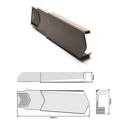 Manthorpe Dry Verge Roof Tile Plastic End Cap - Left Hand Brown