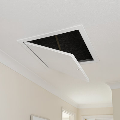 Manthorpe GL250-03 Loft Access Door Hinged Insulated Top Loft Trap Door Easy Opening Attic Hatch Door - 0.56 x 0.72m
