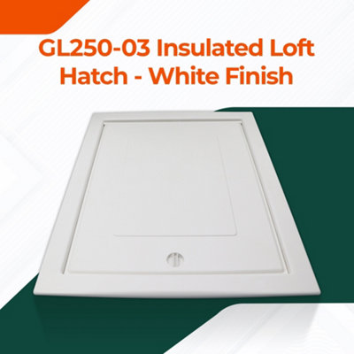 Manthorpe GL250-03 Loft Access Door Hinged Insulated Top Loft Trap Door Easy Opening Attic Hatch Door - 0.56 x 0.72m