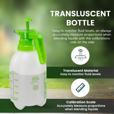 MantraRaj 1.5L Garden Pressure Sprayer Bottle Handheld Weed Spray ...