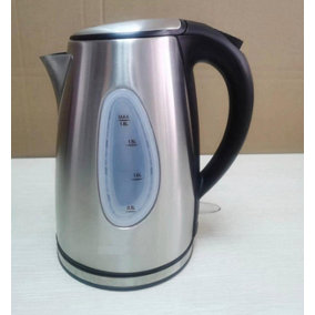 MantraRaj 1.8L Cordless Electric Kettle LED Light in Blue Inside 2200W Stainless Steel Cordless Kettles Fast Boil Hot Water