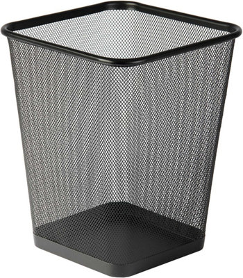 MantraRaj 10L Square Mesh Wastebasket Trash Can Lightweight And Sturdy Pack Of 1 Metal Waste Paper Bin