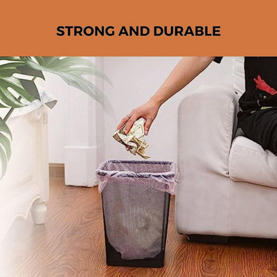 MantraRaj 10L Square Mesh Wastebasket Trash Can Lightweight And Sturdy Pack Of 2 Metal Waste Paper Bin~5060913146818 04c Mp