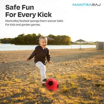 MantraRaj 19.5cm Football Sponge Foam Soccer Ball Suitable for Indoor ...