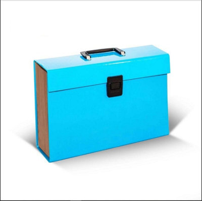 MantraRaj 19 Section Heavy Duty Pockets A4 Expanding Document Organiser Filing Folder Hinged Lid with a Push-Lock Clasp Closure
