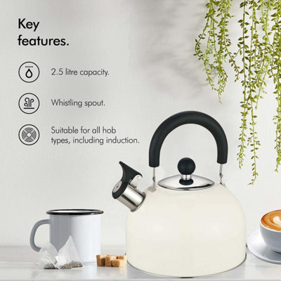 Stove top outlet kettle cream