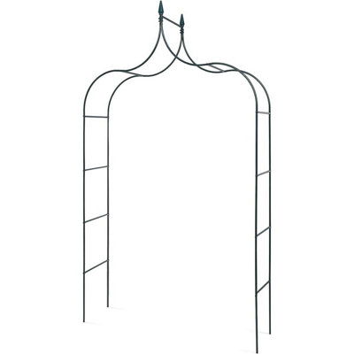 MantraRaj 2.5M Metal Garden Arch Rose Plants Climbing Trellis Archway ...