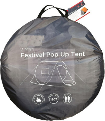 MantraRaj 2 Man Festival Pop Up Tent Beach Camping Tent With Carry Bag Waterproof UV Protection Easy Pitch Festival Tent