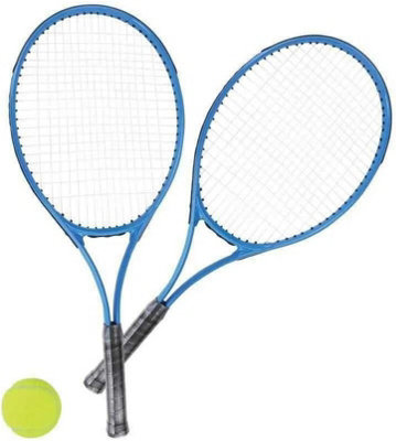 MantraRaj 2 Player Tennis Racket Set with Carry Case for Kids Children ...