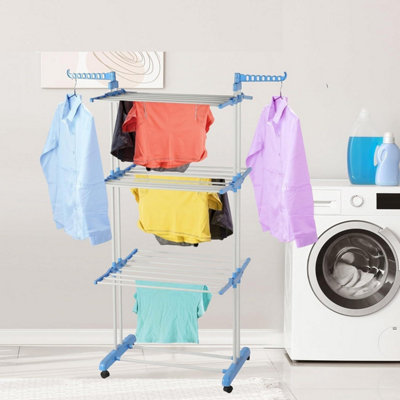 MantraRaj Tiers Folding Portable Clothes Airer 18M Laundry
