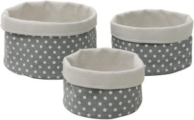 Round on sale storage bins