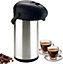 MantraRaj 5L Pump Action Airpot Flask Tea Coffee Carafe Stainless Steel Air Pot Suitable for Hot and Cold Drinks Jug
