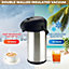MantraRaj 5L Pump Action Airpot Flask Tea Coffee Carafe Stainless Steel Air Pot Suitable for Hot and Cold Drinks Jug