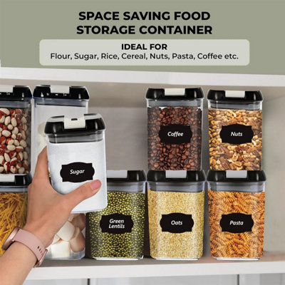 MantraRaj Airtight Food Storage Containers Set PK3 X 0.8L Plastic ...