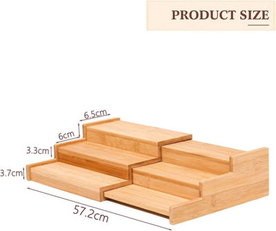 Genérico Expandable Cabinet Shelf | Stackable Layered Space Saving Organizer | Heavy Duty Non-Slip Kitchen Shelf for Pantry, Wardrobe, Countertop Cabinet, Lightweight Durable