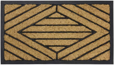 MantraRaj Comfort Coir Rubber Scraper Entrance Door Mat Brown Dirt ...