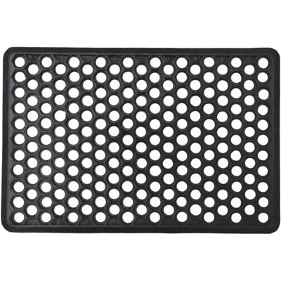 MantraRaj Honeycomb Outdoor Rubber Ring Entrance Floor Door Mat Non-Slip Door Mat40 x 60 cm