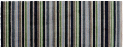 MantraRaj Mega Highly Absorbent Machine Washable Runner Mat Stripe Design With Non Slip Backing Lightweight Carpet Runner