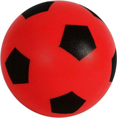 MantraRaj Pack of 2 Red Football 17.5cm Sponge Foam Soccer Ball Suitable for Indoor Outdoor Games for Kids Garden Games