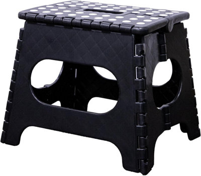 Folding step deals stool b&q