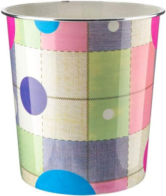 MantraRaj Plastic Waste Paper Basket Bin Round Waste Basket Trash Can Lightweight Recycling Rubbish Bin (Square)