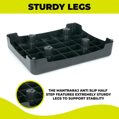 MantraRaj Portable Half Step Stool Mobility Aid For Elderly Non Slip Plastic Stepping Platform For Doorstep Bathroom~5060913149895 05c Mp - View #8