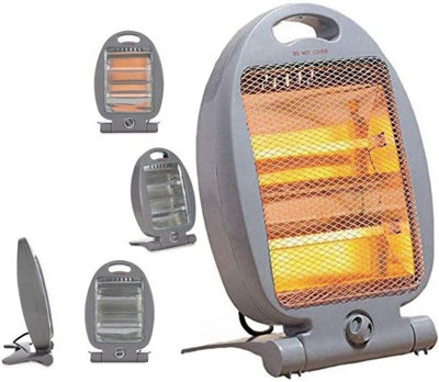 MantraRaj Quartz Electric Heater For Home Office 800W Portable Halogen Free Standing 2 Heat Settings Room Heaters
