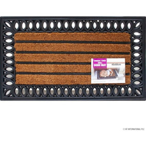 MantraRaj Rubber And Coco Grill Doormat 40 X 60cm Non Slip Floor Entrance Door Mat Indoor Outdoor Rug
