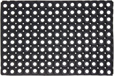 MantraRaj Rubber Ring Heavy Duty Outdoor Entrance Door Mat Honeycomb With Drainage Holes (40 x 60 cm)