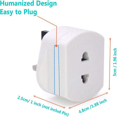 MantraRaj Shaver and Toothbrush Plug Adaptor Shaving Adapter Epilators ...
