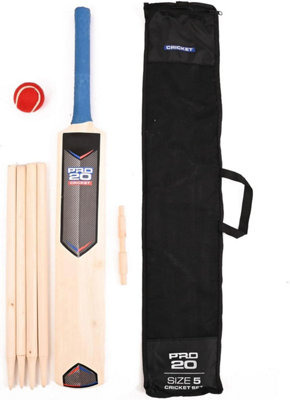 MantraRaj Size 5 Cricket Set With Mesh Carry Bag Outdoor Garden Games Fun for All the Family Kids Adults